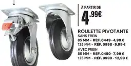 Shopix ROULETTE PIVOTANTE offre