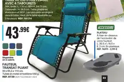 Shopix Fauteuil transat pliant offre