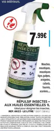 Shopix Répulsif insectes + aux huiles essentielles offre