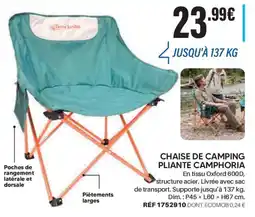 Shopix Camphoria Chaise de camping pliante offre