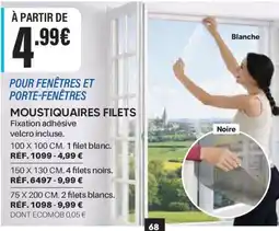 Shopix MOUSTIQUAIRES FILETS offre