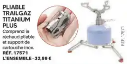 Shopix Trailgaz pliable titanium plus offre