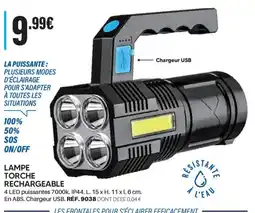 Shopix Lampe torche rechargeable offre