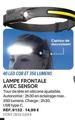 Shopix Lampe frontale avec sensor offre