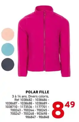 Trafic POLAR FILLE offre