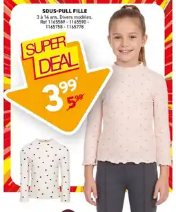 Trafic Sous-pull fille offre