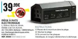 Shopix PIÈGE À RATS ÉLECTRONIQUE offre