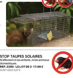 Shopix Stop taupes solaires offre