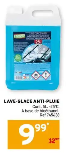 Trafic Forever Lave-Glace Anti-Pluie offre