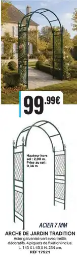 Shopix Arche de jardin tradition offre
