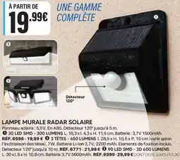 Shopix Lampe murale radar solaire offre
