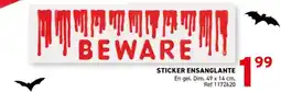 Trafic STICKER ENSANGLANTE offre