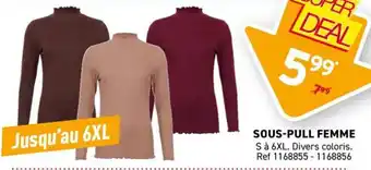 Trafic Sous-pull femme offre