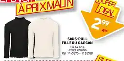 Trafic Sous-pull fille ou garcon offre