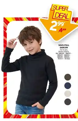 Trafic SOUS-PULL GARCON offre