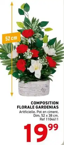 Trafic COMPOSITION FLORALE GARDENIAS offre