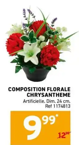 Trafic COMPOSITION FLORALE CHRYSANTHEME offre