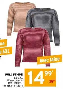 Trafic PULL FEMME offre
