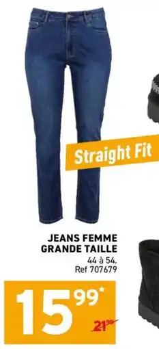 Trafic JEANS FEMME GRANDE TAILLE offre