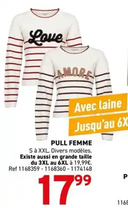 Trafic PULL FEMME offre
