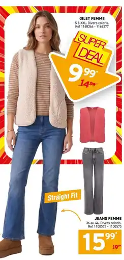 Trafic GILET FEMME offre