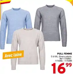 Trafic PULL FEMME offre