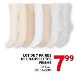 Trafic Chaussettes Femme offre