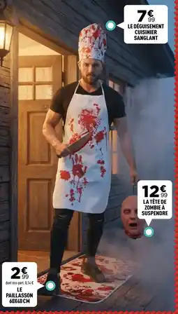 Centrakor LE DÉGUISEMENT CUISINIER SANGLANT offre