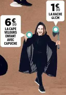 Centrakor LA CAPE VELOURS ENFANT AVEC CAPUCHE offre