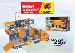JouéClub Playset camion garage + 1 figurine 5 cm offre