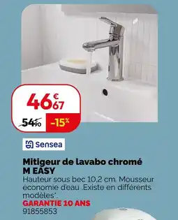 Weldom Sensea mitigeur de lavabo chromé m easy offre