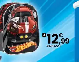 JouéClub Hot wheels sac à dos 3d offre