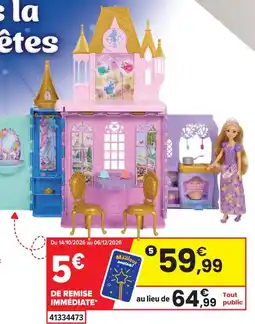 JouéClub Disney château à transporter offre