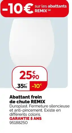 Weldom Abattant frein de chute remix offre