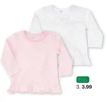 Zeeman Tee-shirt nouveau-né avec volants offre