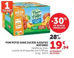 Super U Pom'Potes offre