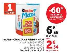 Super U Kinder Maxi offre