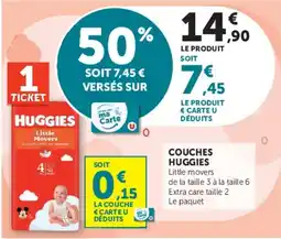 Super U HUGGIES Little Movers offre