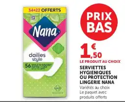 Super U Nana dailies style offre