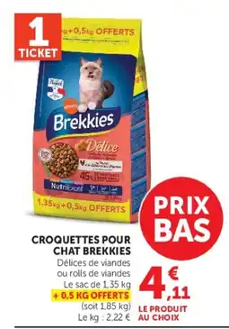 Super U BrekKies Croquettes pour chat offre