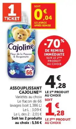 Super U Cajoline ASSOUPLISSANT offre