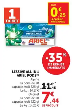 Super U ARIEL PODS offre