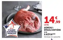 Super U Viande d'agneau français Épaule entière offre