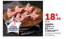 Super U Viande d'agneau français offre