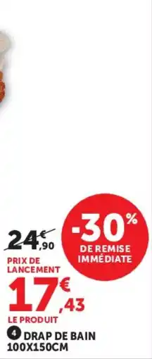 Super U DRAP DE BAIN offre