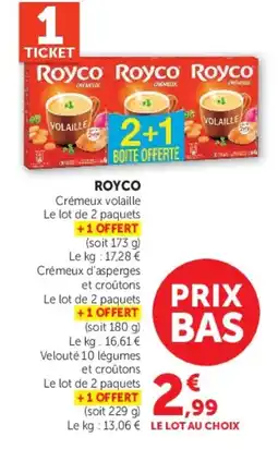Super U Royco Crèmeux volaille offre