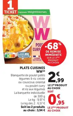 Super U WW Plats cuisines offre