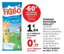 Super U FICELLO FROMAGE offre