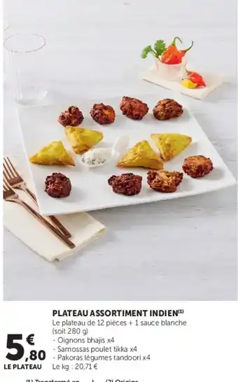 PLATEAU ASSORTIMENT INDIEN