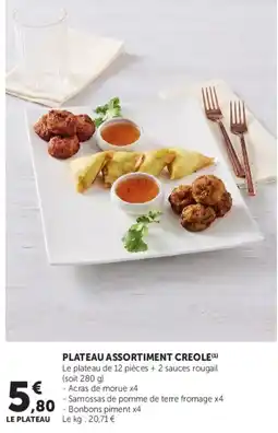 Super U PLATEAU ASSORTIMENT CREOLE offre